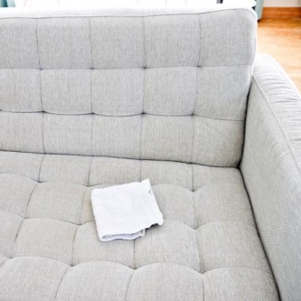 washing the upholstered furniture