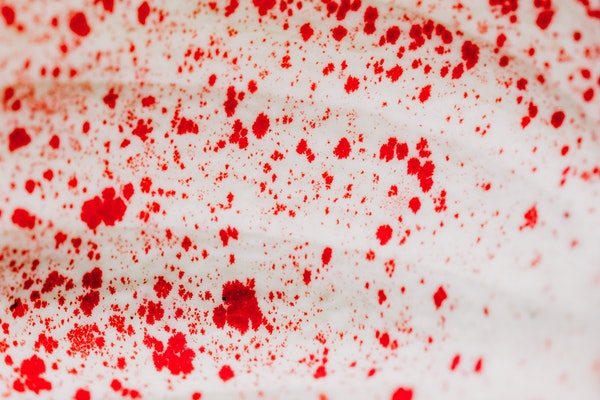 how clean blood stains from upholstery